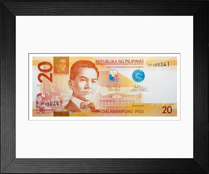 Framed Print : banknotes 20 Philippine peso Framed Print : banknotes 20 Philippine peso