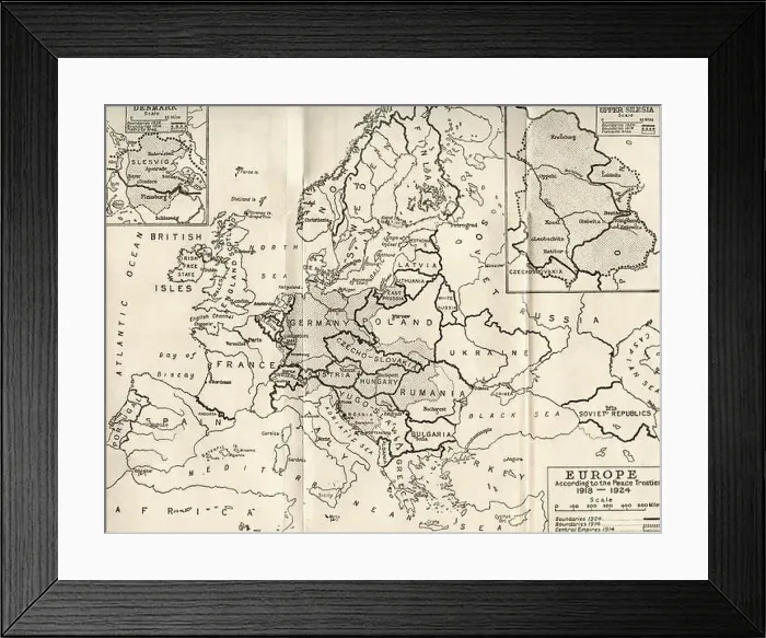 Framed Print : Map of Europe in 1815. From The Evolution of Modern Europe, 1453 - 1932, published 1933 Framed Print : Map of Europe in 1815. From The Evolution of Modern Europe, 1453 - 1932, published 1933