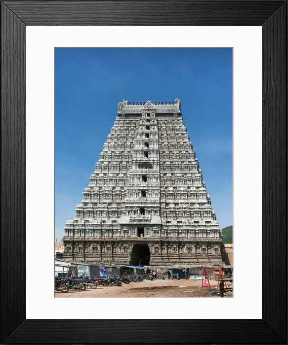 Framed Print : Eastern Gopuram of and main entrance to Thiruvannamalai temple Framed Print : Eastern Gopuram of and main entrance to Thiruvannamalai temple