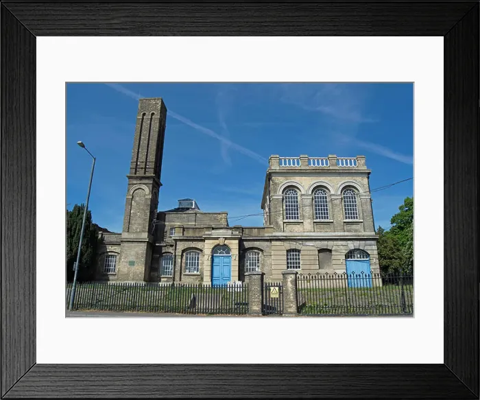 Framed Print : victorian buildings forming a disused part of hampton water treatment works, hampton, middlesex, england Framed Print : victorian buildings forming a disused part of hampton water treatment works, hampton, middlesex, england