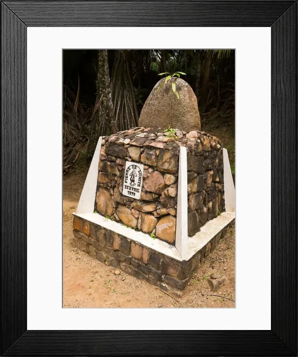 Framed Print : The Seychelles, Praslin, Vallee de Mai, Pierre de Lunite 28th April 1979 Unity Monument Framed Print : The Seychelles, Praslin, Vallee de Mai, Pierre de Lunite 28th April 1979 Unity Monument