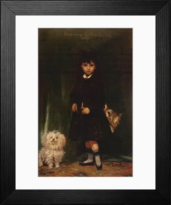 Framed Print : The Artist's Daughter, Marie Anne 1874 by Carolus-Duran Framed Print : The Artist's Daughter, Marie Anne 1874 by Carolus-Duran