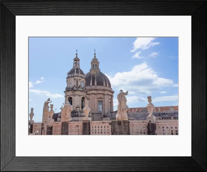 Framed Print : Catania, Sicily, Italy. Rooftop of the Badia di Sant'Agata or Abbey of St Agatha Framed Print : Catania, Sicily, Italy. Rooftop of the Badia di Sant'Agata or Abbey of St Agatha