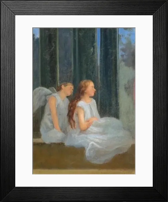 Framed Print : Ferenczy Károly, Két Angyal 1895 1895 by Karoly Ferenczy Framed Print : Ferenczy Károly, Két Angyal 1895 1895 by Karoly Ferenczy