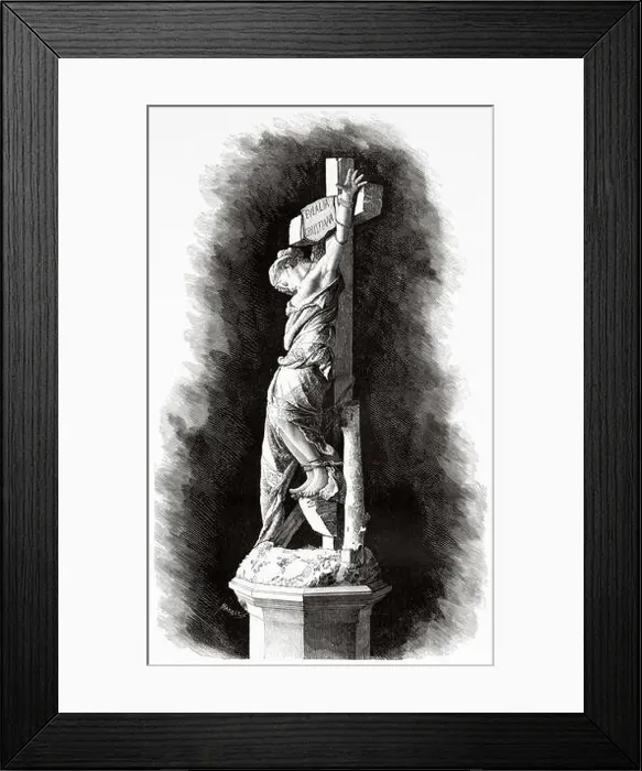 Framed Print : Santa Eulalia de Merida, statue by Emilio Franceschi (1839-1890) was an Italian sculptor Framed Print : Santa Eulalia de Merida, statue by Emilio Franceschi (1839-1890) was an Italian sculptor
