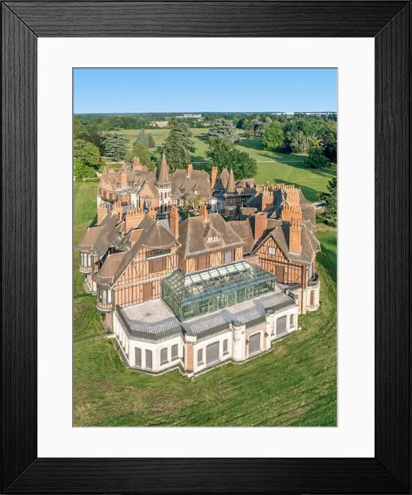 Framed Print : france, Seine-et-Marne, Gretz-Armainvilliers, the Norman style castle Framed Print : france, Seine-et-Marne, Gretz-Armainvilliers, the Norman style castle