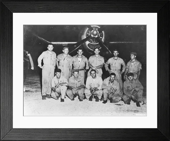 Framed Print : Major Charles W. Sweeney (standing left) Framed Print : Major Charles W. Sweeney (standing left)