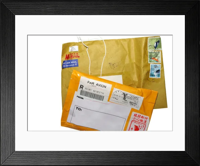 Framed Print : Letter, a small parcel Framed Print : Letter, a small parcel