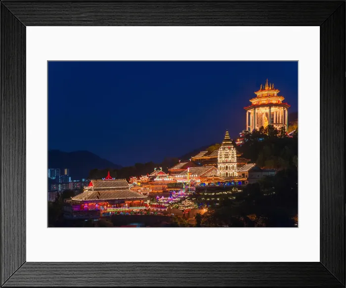 Framed Print : Kek Lok Si Temple at night, Ayer Hitam, Penang, 2010 Framed Print : Kek Lok Si Temple at night, Ayer Hitam, Penang, 2010