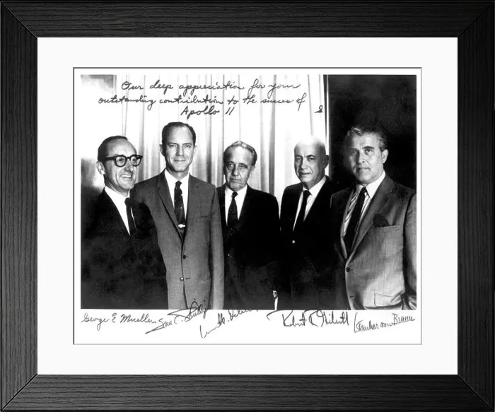 Framed Print : Apollo Space Program Leaders Framed Print : Apollo Space Program Leaders