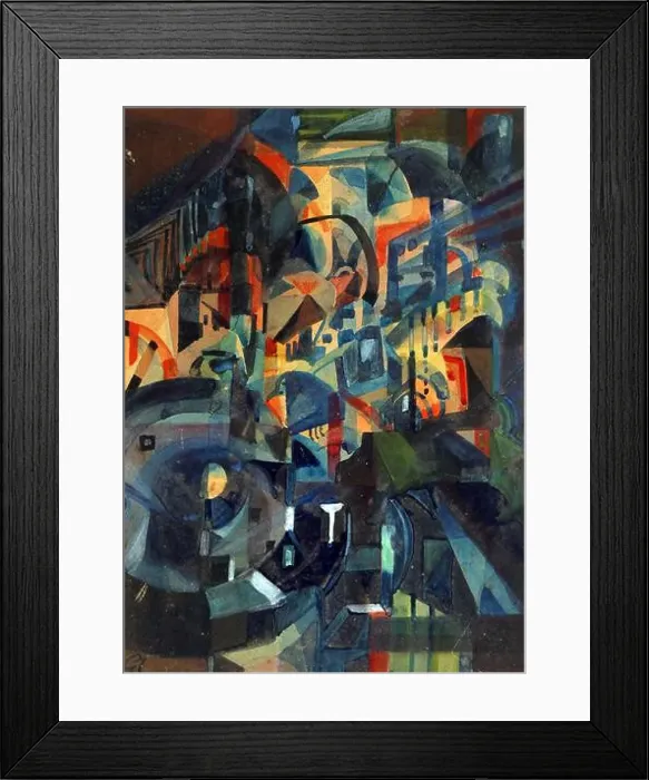 Framed Print : Gaganendranath Tagore - City in the Night Framed Print : Gaganendranath Tagore - City in the Night