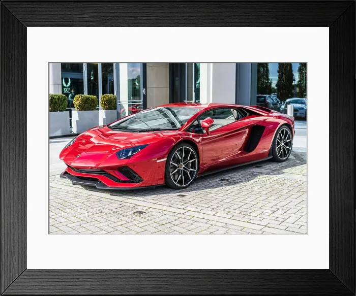Framed Print : Sports car owned by rich business man, fast red car Framed Print : Sports car owned by rich business man, fast red car