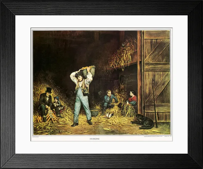 Framed Print : Husking Framed Print : Husking