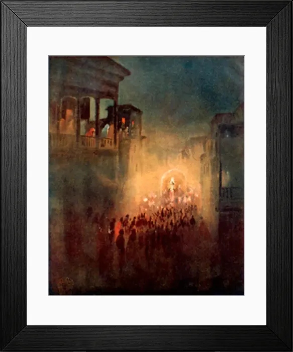 Framed Print : English: A low-resolution copy of Pratima Visarjan Framed Print : English: A low-resolution copy of Pratima Visarjan