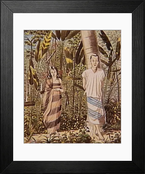 Framed Print : Jovem Guana et Guanita capitao-mor dos Guanas by Hercule Florence Framed Print : Jovem Guana et Guanita capitao-mor dos Guanas by Hercule Florence