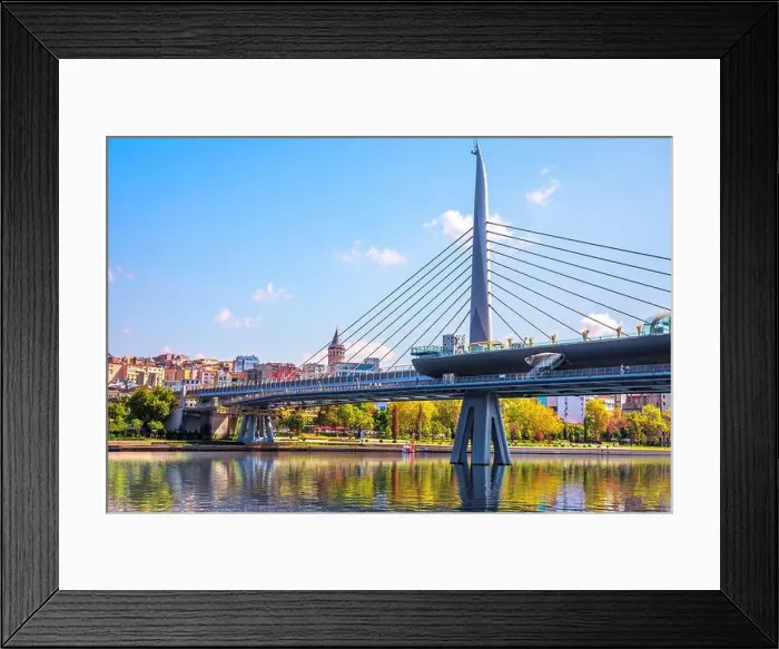 Framed Print : Halic Bridge over the Golden Horn and the Galata Tower, Istanbul, Turkey Framed Print : Halic Bridge over the Golden Horn and the Galata Tower, Istanbul, Turkey