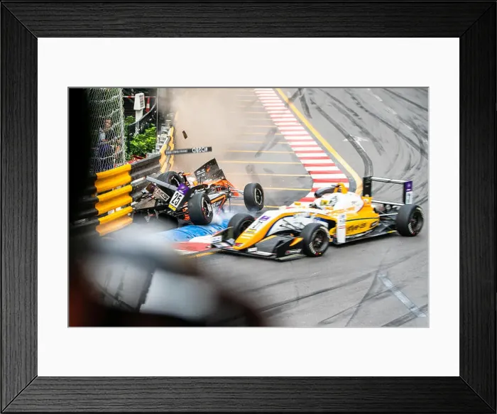 Framed Print : Sophia Floresch accident Macau Grand Prix 2018 Framed Print : Sophia Floresch accident Macau Grand Prix 2018