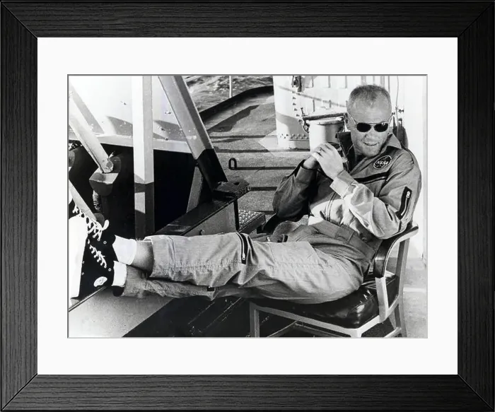 Framed Print : Astronaut John Glenn Aboard USS Noa, 1962 Framed Print : Astronaut John Glenn Aboard USS Noa, 1962