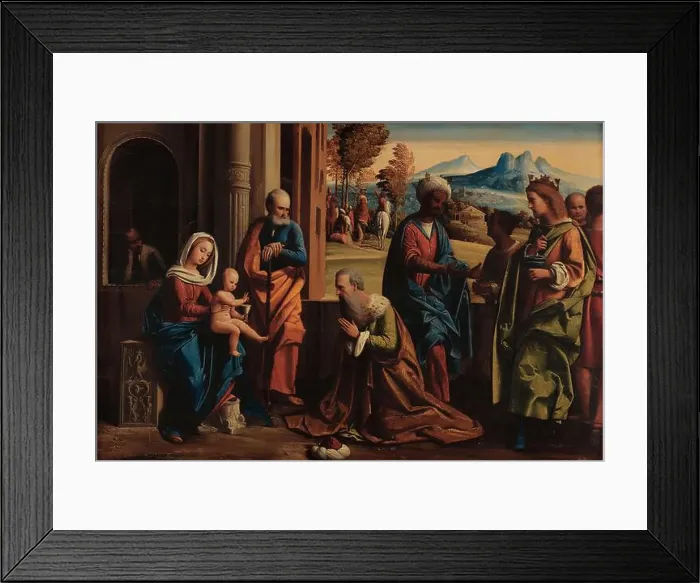 Framed Print : The Adoration of the Magi. Museum: Fondazione Magnani Rocca Framed Print : The Adoration of the Magi. Museum: Fondazione Magnani Rocca