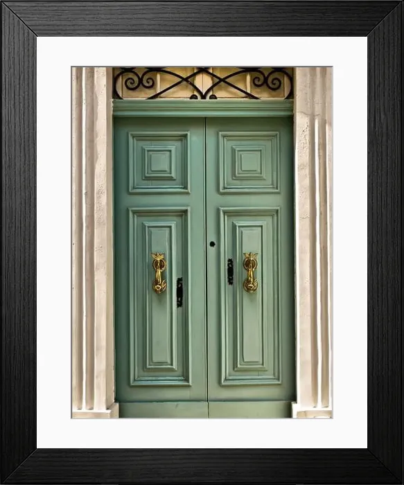 Framed Print : Traditional Maltese Door Framed Print : Traditional Maltese Door