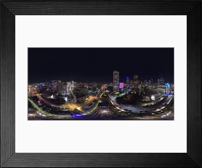Framed Print : Klyde Warren Park, Dallas, Texas - Park and Palate Event, Night Framed Print : Klyde Warren Park, Dallas, Texas - Park and Palate Event, Night