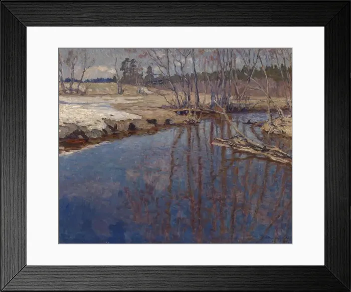 Framed Print : Meltwater. Museum: PRIVATE COLLECTION. Author: Bogdanov-Belsky, Nikolai Petrovich Framed Print : Meltwater. Museum: PRIVATE COLLECTION. Author: Bogdanov-Belsky, Nikolai Petrovich