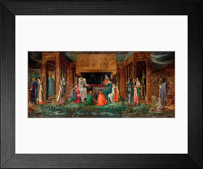 Framed Print : Edward Burne-Jones, painting, The Last Sleep of Arthur in Avalon, 1881-1898 Framed Print : Edward Burne-Jones, painting, The Last Sleep of Arthur in Avalon, 1881-1898
