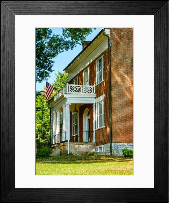 Framed Print : Evergreen House, 208 West Nelson Street, Lexington, Virginia