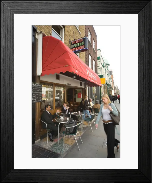 Framed Print : Picasso Restaurant Kings Road Chelsea London SW3 Framed Print : Picasso Restaurant Kings Road Chelsea London SW3