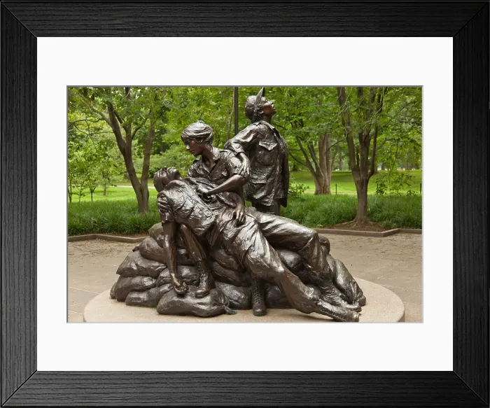Framed Print : Vietnam War Nurses Memorial in Washington DC Framed Print : Vietnam War Nurses Memorial in Washington DC