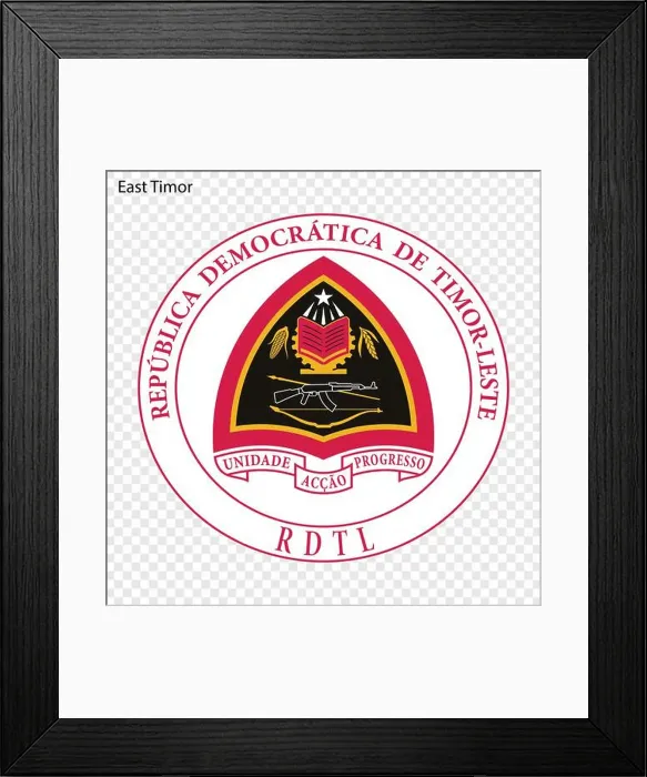 Framed Print : Symbol of East Timor. National emblem Framed Print : Symbol of East Timor. National emblem