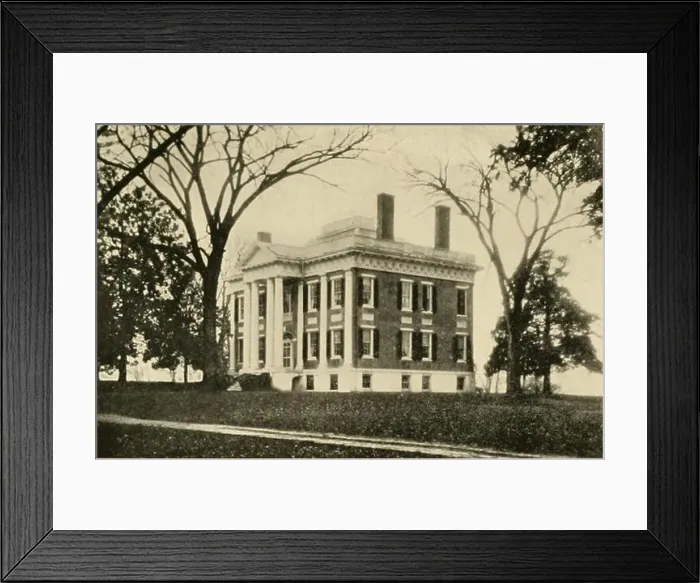 Framed Print : Historic Virginia homes and churches