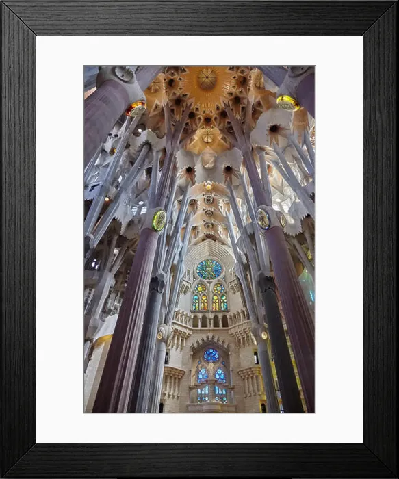 Framed Print : Sagrada Familia, UNESCO World Heritage Site, Barcelona, Catalonia, Spain, Europe