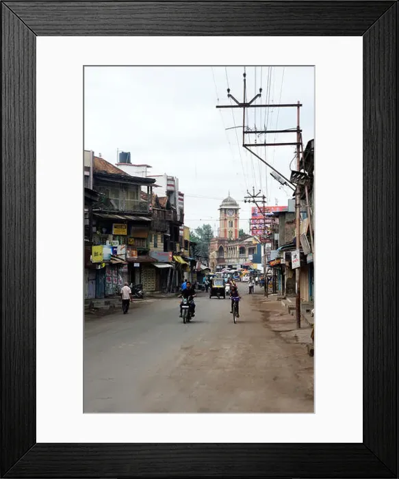 Framed Print : Laxmi market at miraj, Maharashtra, India, Asia Framed Print : Laxmi market at miraj, Maharashtra, India, Asia