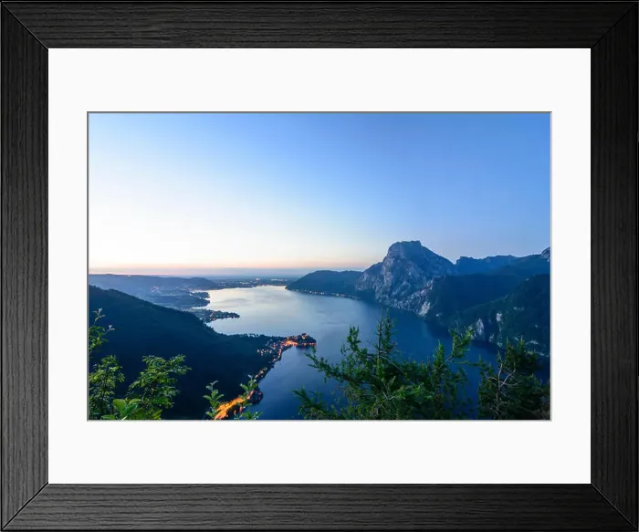 Framed Print : lake Traunsee, mountain Traunstein Framed Print : lake Traunsee, mountain Traunstein
