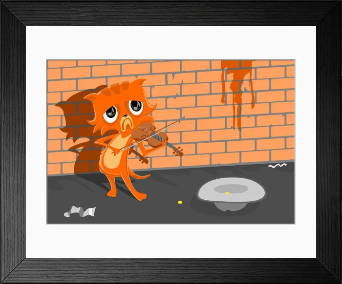 Framed Print : Poor cat Framed Print : Poor cat