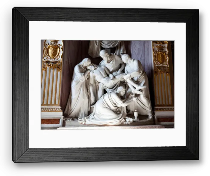 Framed Print : The Deposition of the cross sculpture Framed Print : The Deposition of the cross sculpture