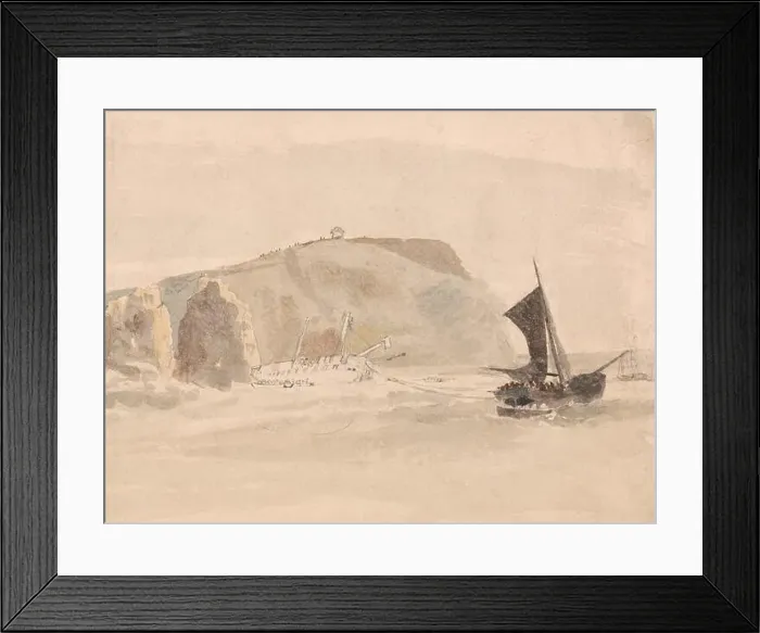 Framed Print : Shipwreck off the Needles, Isle of Wight Unknown date by Peter de Wint Framed Print : Shipwreck off the Needles, Isle of Wight Unknown date by Peter de Wint