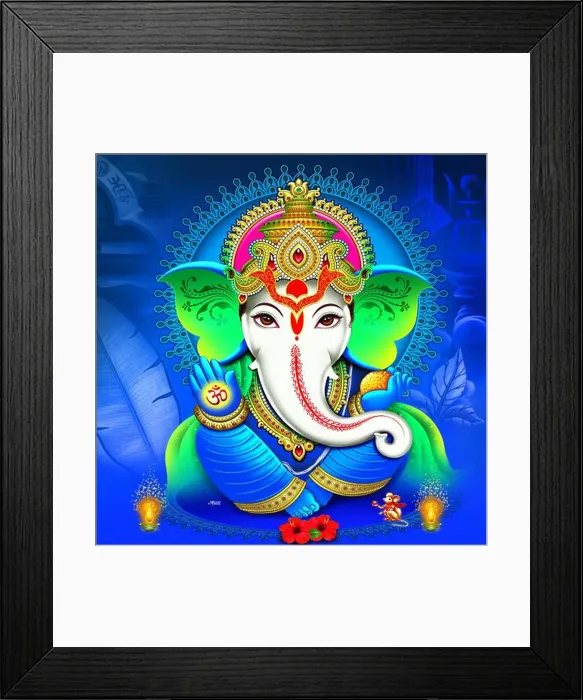 Framed Print : Ganesh Ji Beautiful Wallpaper Design Framed Print : Ganesh Ji Beautiful Wallpaper Design