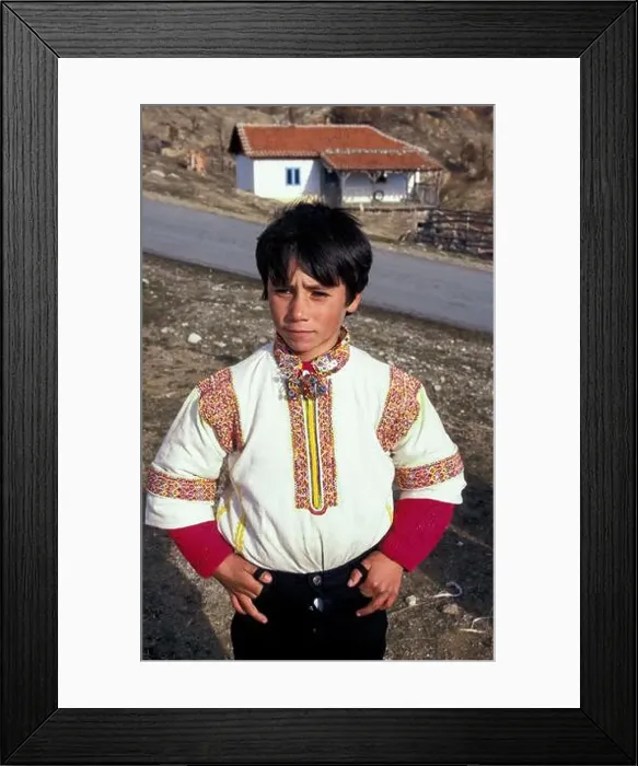 Framed Print : Yoruk boy in the Kumanovo region of North Macedonia Framed Print : Yoruk boy in the Kumanovo region of North Macedonia