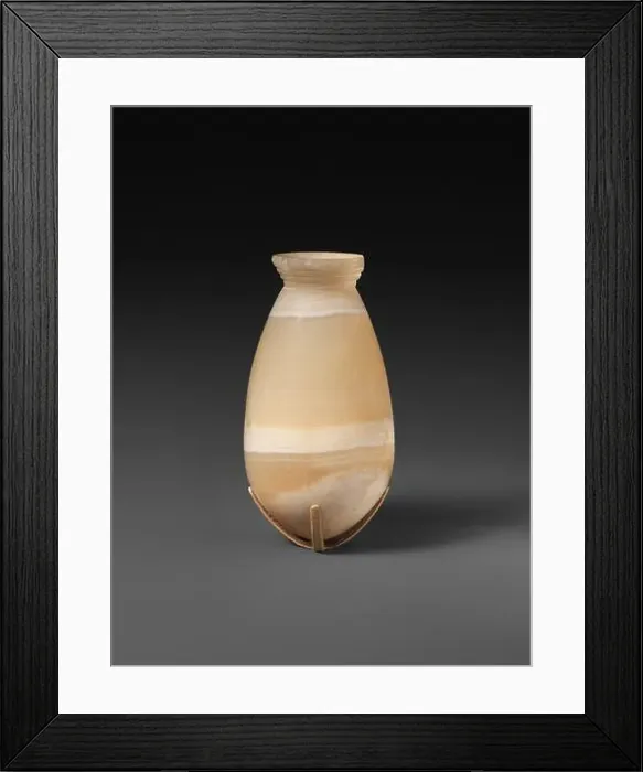 Framed Print : Bag-shaped jar with ridged neck ca Framed Print : Bag-shaped jar with ridged neck ca