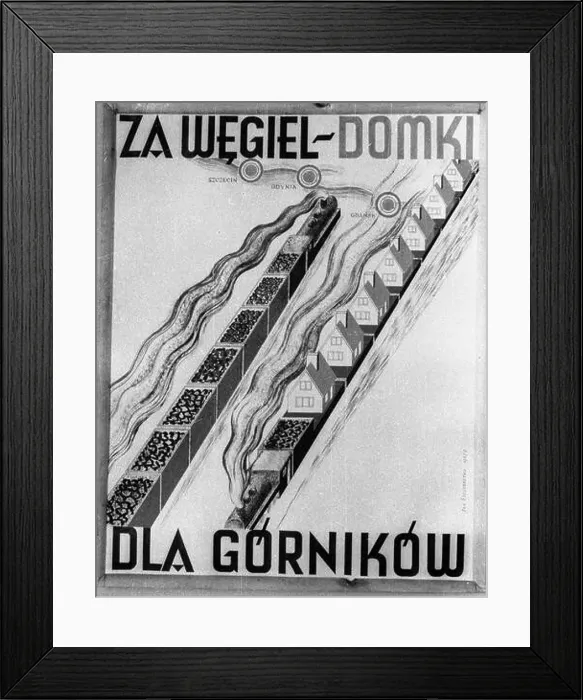Framed Print : Katowice, 1948-02 Framed Print : Katowice, 1948-02