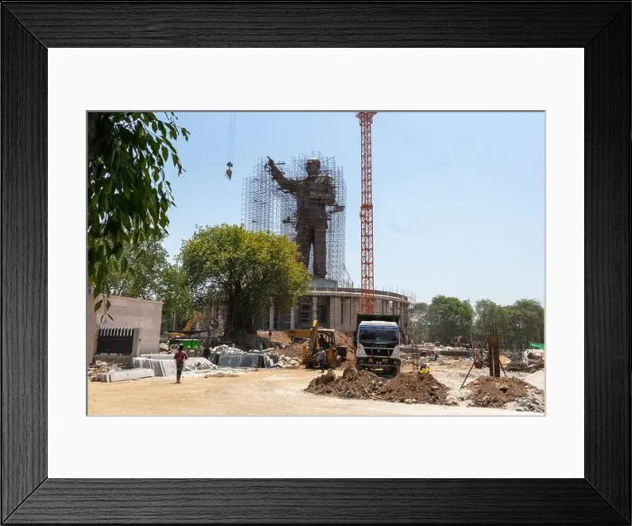 Framed Print : 125 ft tall Dr Babasaheb Ambedkar Statue in Hyderabad, India. It is set to be unveiled on April 14, 2023 Framed Print : 125 ft tall Dr Babasaheb Ambedkar Statue in Hyderabad, India. It is set to be unveiled on April 14, 2023