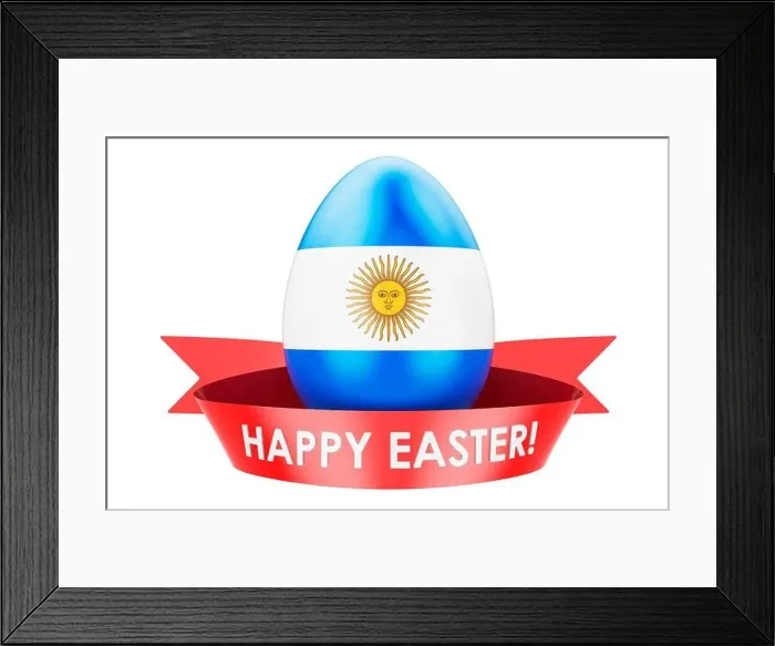 Framed Print : Easter egg with Argentinean flag. Happy Easter in Argentina concept, 3D rendering isolated on white background Framed Print : Easter egg with Argentinean flag. Happy Easter in Argentina concept, 3D rendering isolated on white background