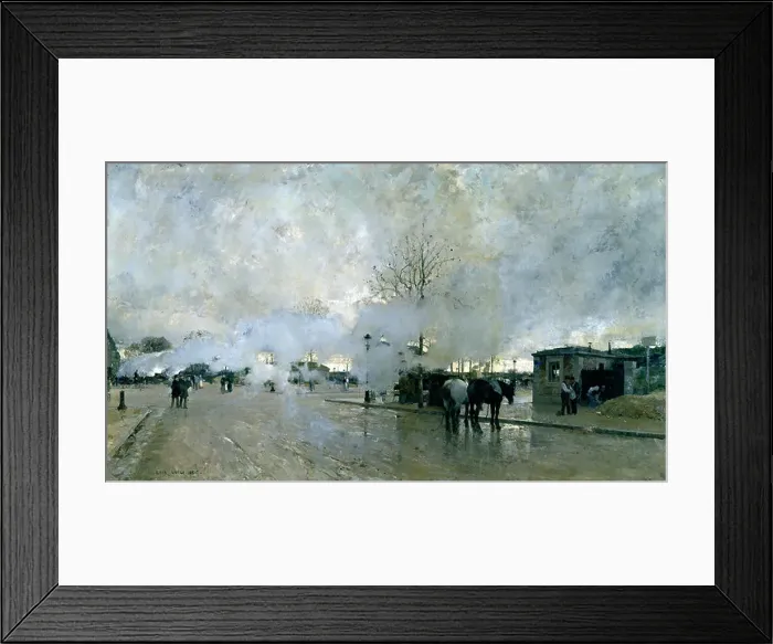 Framed Print : Smoke On the Paris Circuit Line by Luigi Loir, oil on canvas, 1845-1916, Russia, Moscow, Pushkin Museum of Fine Arts Framed Print : Smoke On the Paris Circuit Line by Luigi Loir, oil on canvas, 1845-1916, Russia, Moscow, Pushkin Museum of Fine Arts