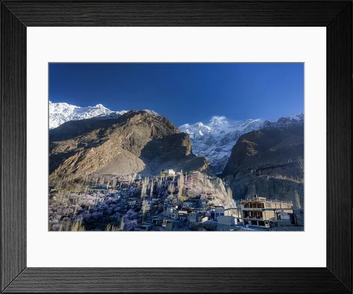 Framed Print : land scape photography od spring, cherry blossom and apricot blossom in huza ans gilgit baltistan, Pakistan Framed Print : land scape photography od spring, cherry blossom and apricot blossom in huza ans gilgit baltistan, Pakistan
