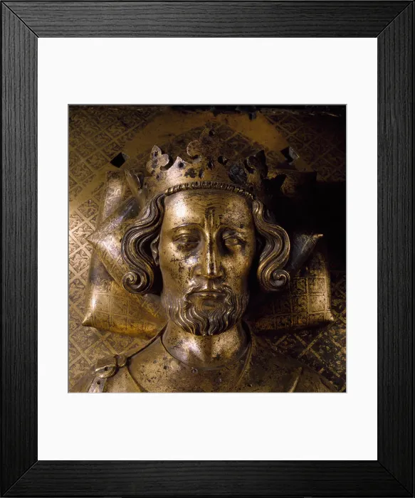 Framed Print : King Henry III bronze effigy on tomb, Westminster Abbey London England Framed Print : King Henry III bronze effigy on tomb, Westminster Abbey London England