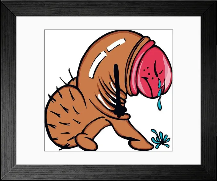 Framed Print : Mr Wee Wee is very sad Framed Print : Mr Wee Wee is very sad
