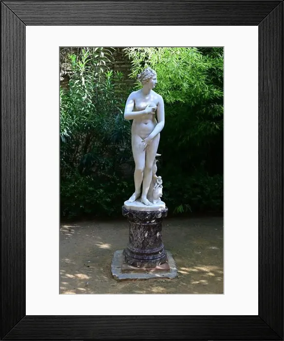 Framed Print : A statue in the garden of the Palacio de las Duenas in Seville Framed Print : A statue in the garden of the Palacio de las Duenas in Seville