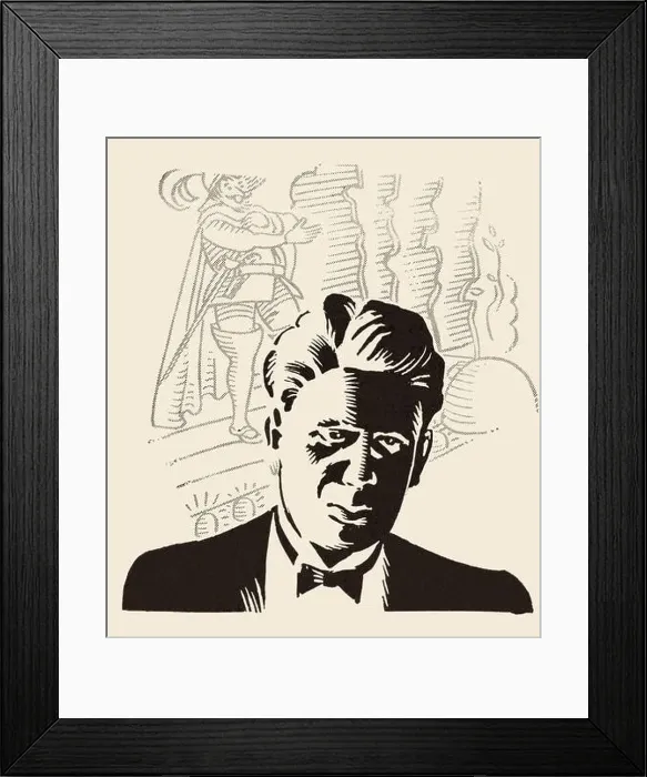 Framed Print : Eduard Toldrà Soler (1895-1962). Músico catalán. Dibujo de 1934 Framed Print : Eduard Toldrà Soler (1895-1962). Músico catalán. Dibujo de 1934